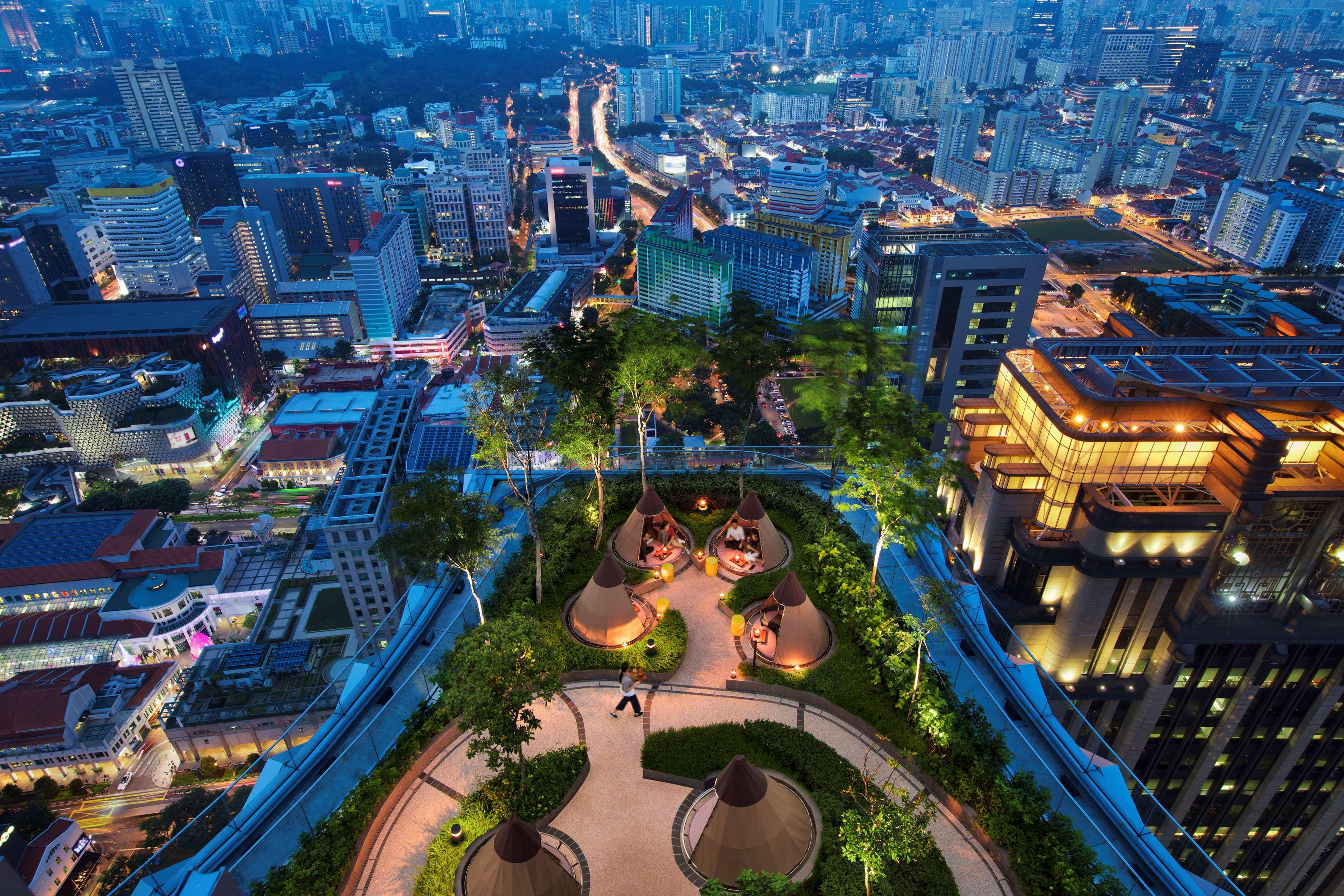 Andaz Singapore, By Hyatt Exterior foto The park at night