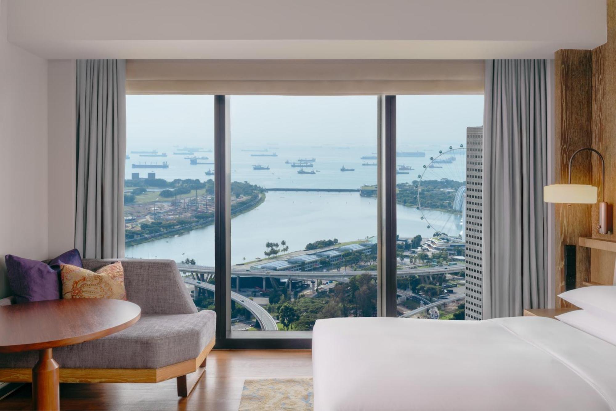 Andaz Singapore, By Hyatt Exterior foto Deluxe Room with Marina Bay view